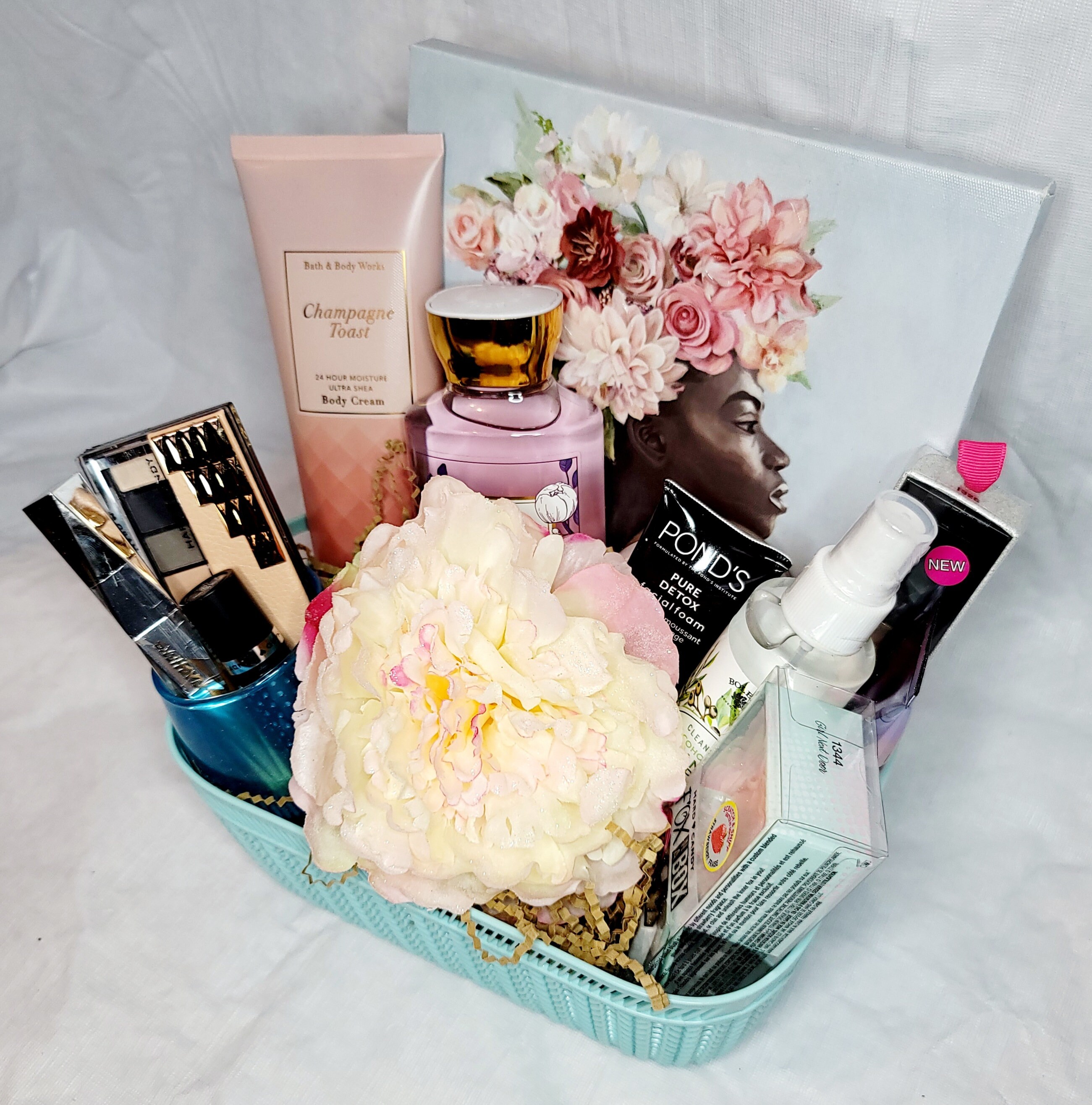 Glam Basket Gift For Her Makeup Beauty Products Body Wash Etsy