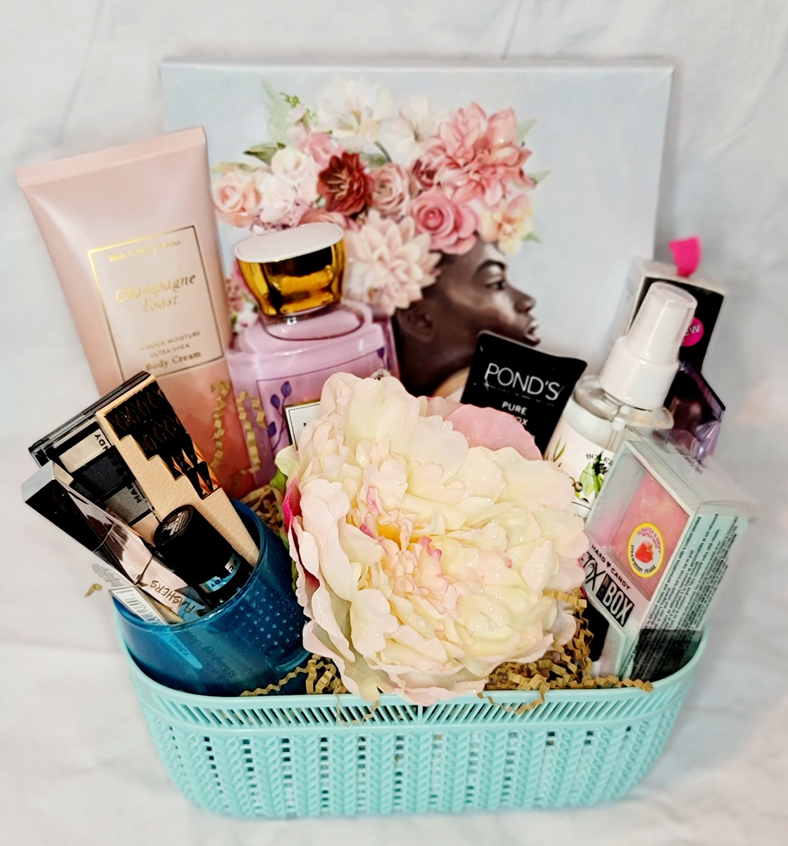Glam Basket Gift For Her Makeup Beauty Products Body Wash Etsy
