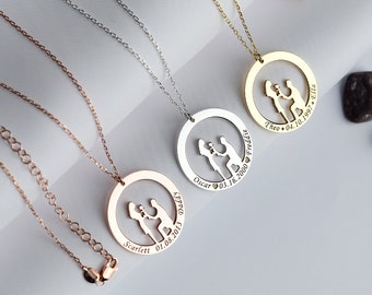 Collares de nombre personalizado - Collar de mamá de oro - Collar de nombre personalizado - Collar de nombre - Propuesta de matrimonio - Día de la mujer - Día de la Madre