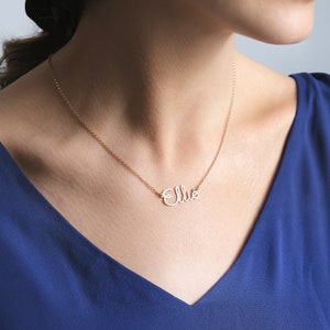 Collares con nombre personalizado, collares con nombre personalizado, collares con nombre de guión, joyería del día de la madre, regalo para ella, regalo personalizado imagen 6