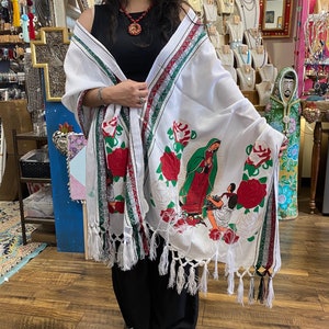 Our Lady of Guadalupe Shawl - Etsy