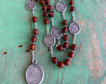 The Five Holy Wounds Chaplet Rosary, Holy Wounds of Christ, Five ...