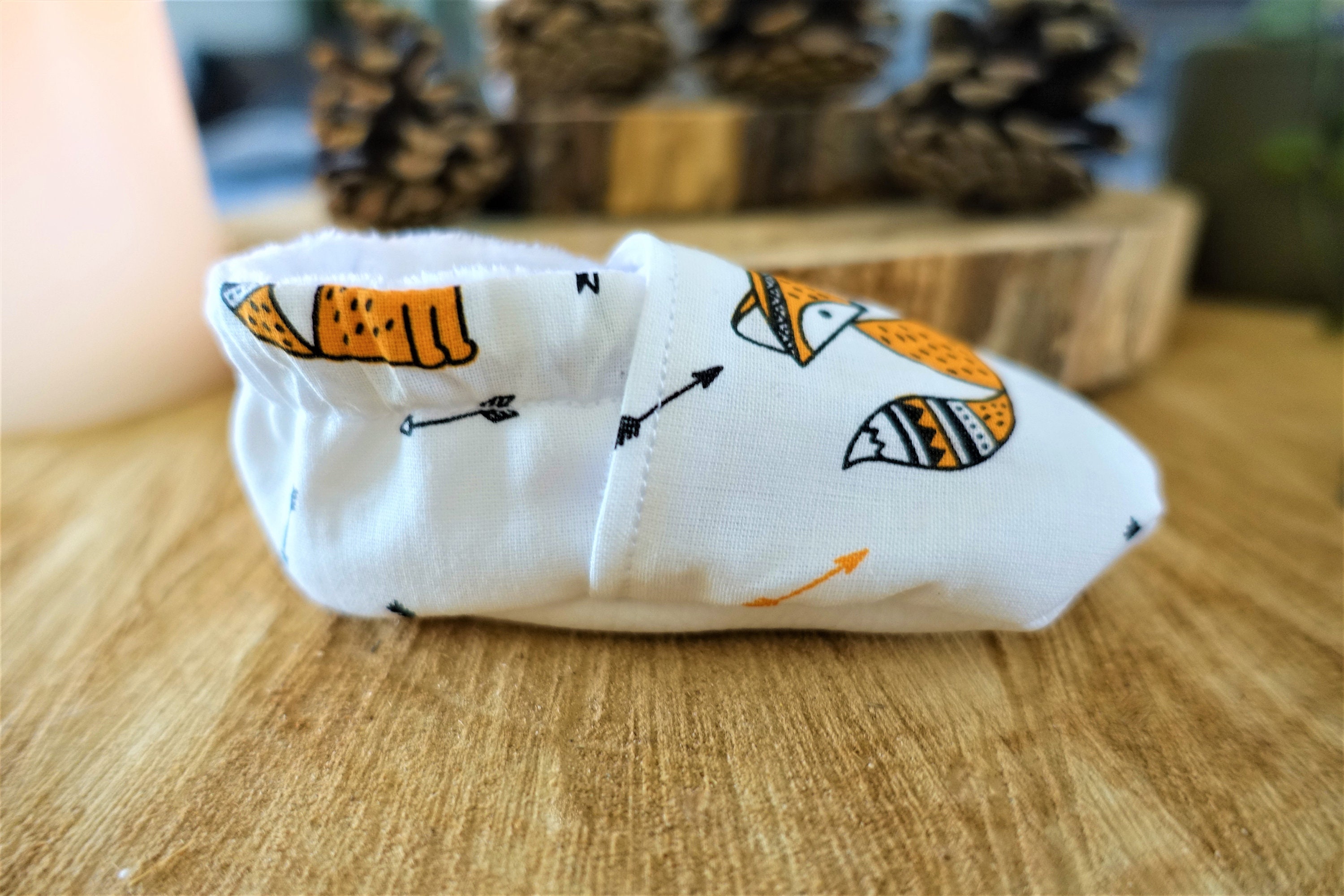 Baby Slippers White Fox Baby Slippers Cotton Slippers Baby