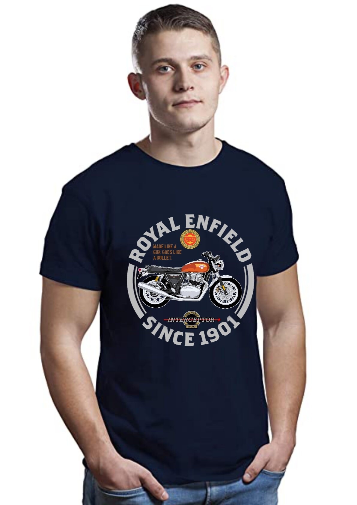 Royal enfield hotsell interceptor t shirt