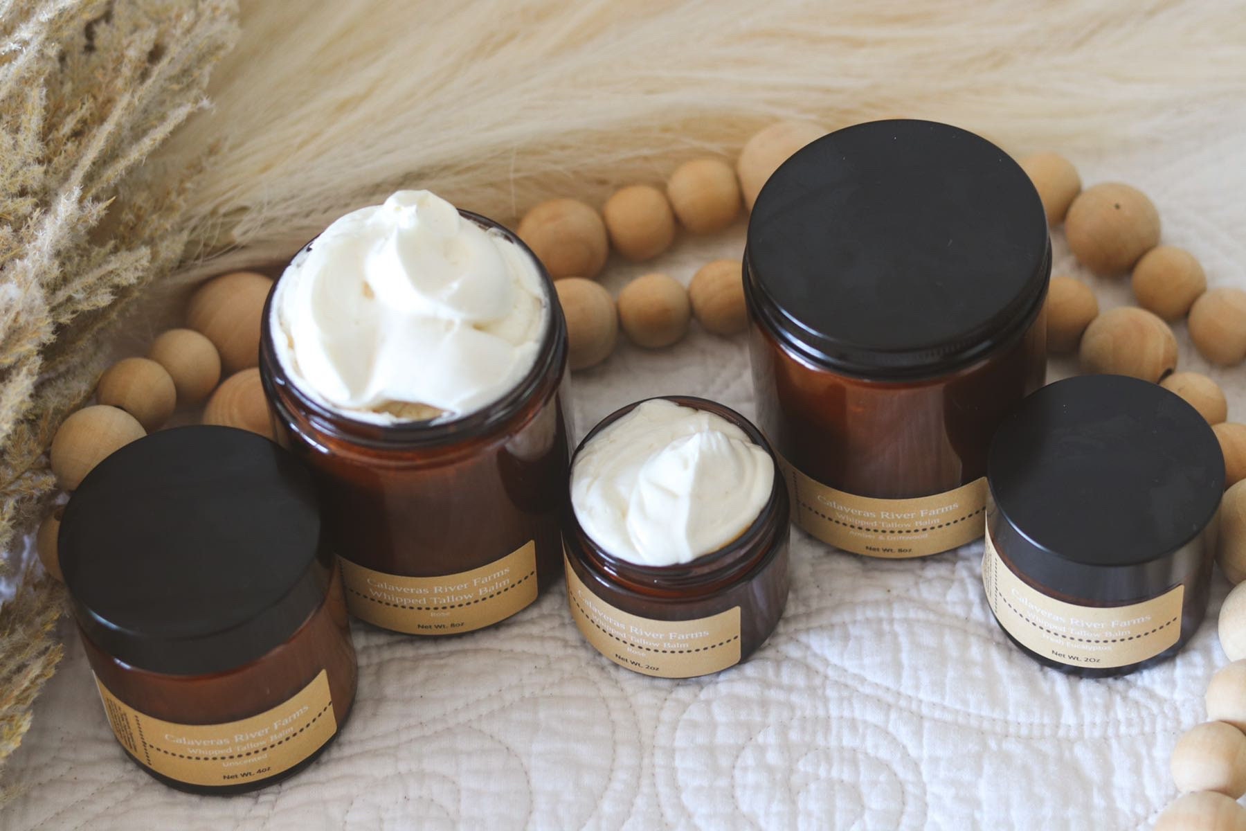 Whipped Tallow Balm with Honey and Shea - Through the Wildwood