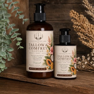 Organic Grass-Fed Tallow Lotion: Comfrey & Tamanu Oil image 9