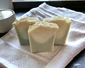 Grass Fed Tallow Soap Santal & Jasmine Handmade Old Fashion Soap l Cold Process Soap l Intense Moisturize