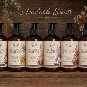 Organic Grass-Fed Tallow Lotion: Comfrey & Tamanu Oil image 3