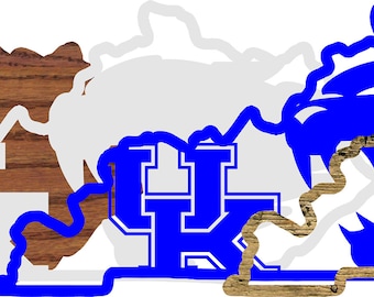 Kentucky Wildcats Laser Cut File 3D Layered Wall Art