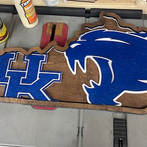 Kentucky Wildcats Laser Cut 3D Layered Wall Art