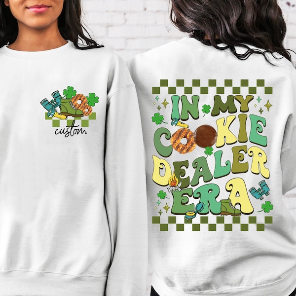 In My Cookies Dealer Era Sweatshirt, Cookie Dealer TShirt, Custom Troop Number Shirt, Girl Scout Tee, Custom Cookies Shirt, Cookies Era Tee