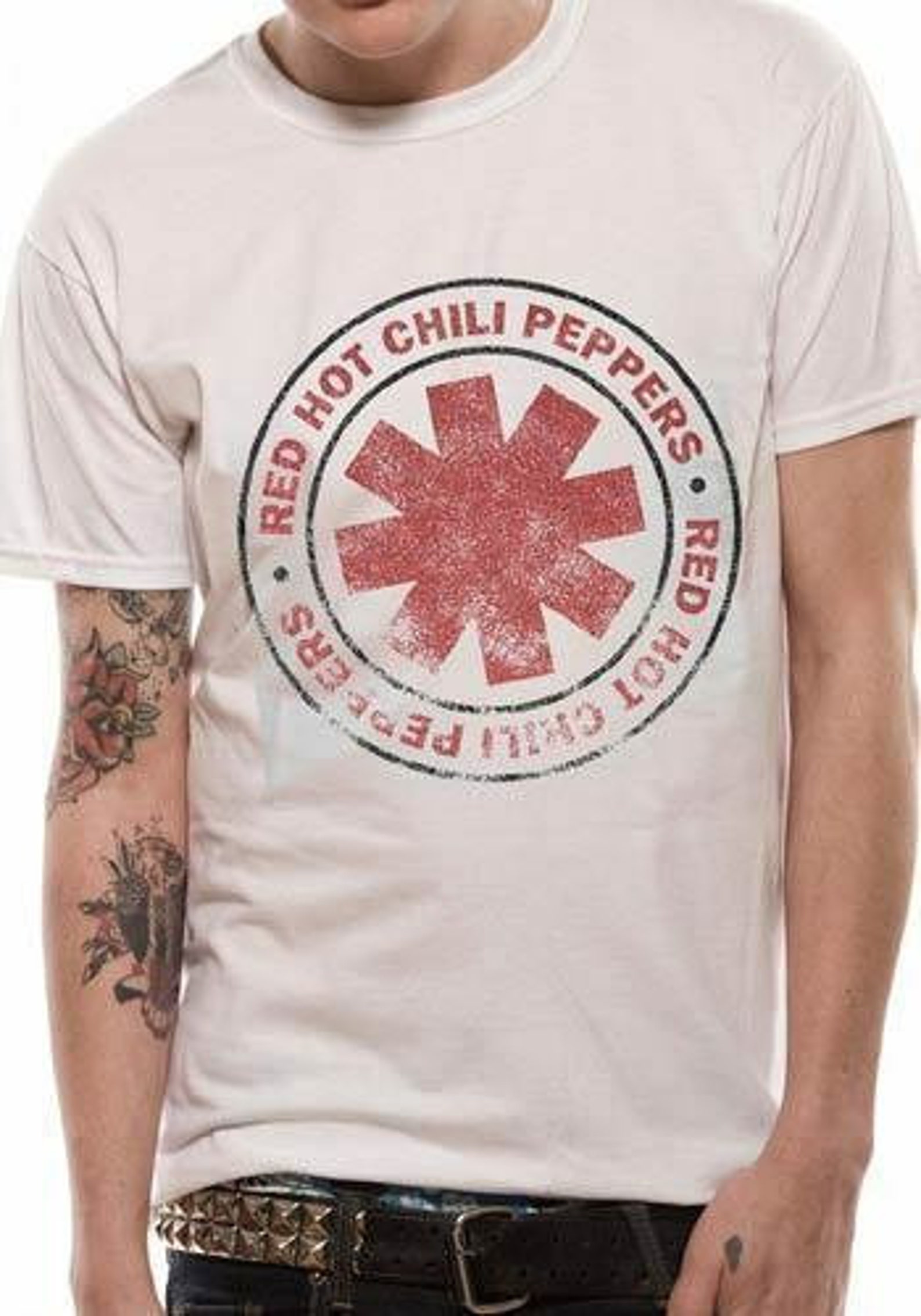 Red Hot Chili Peppers T Shirt Vintage Distressed Logo Official Etsy