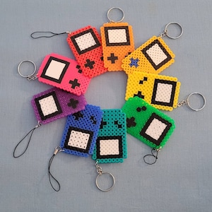 Gameboy Color Perler Keychains/ Magnets