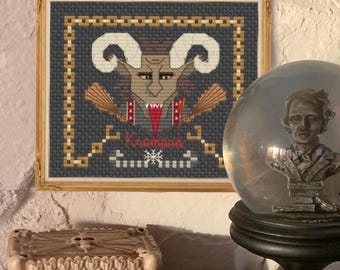Krampus Cross Stitch Pattern