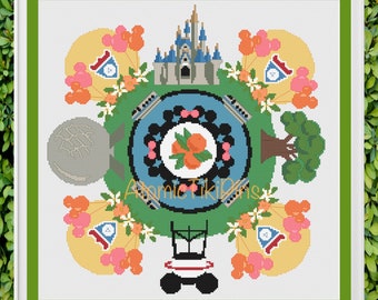 Modèle de point de croix mandala pour parcs d'attractions de Floride pdf
