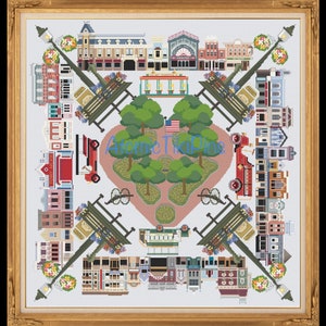 Cross Stitch Pattern: Main Street Mandala - Etsy