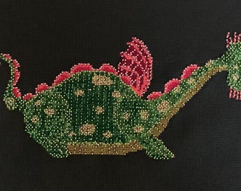 Cross Stitch Pattern: Green Dragon Electrical Float