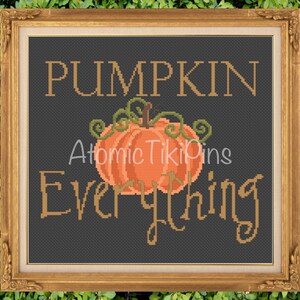 Pumpkin EVERYTHING Cross Stitch/ Needlepoint Pattern