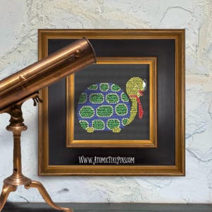 Light Parade Float Snail with Glasses Cross Stitch Pattern
