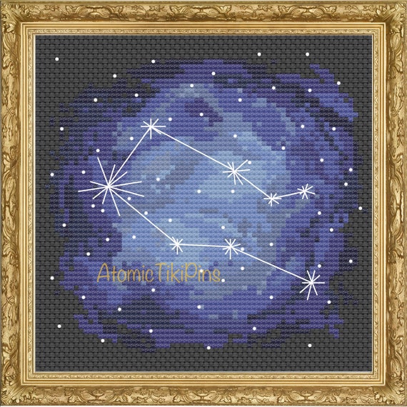 gemini fourth シークレット Gemini Zodiac Nebula Cross Stitch Chart - Etsy