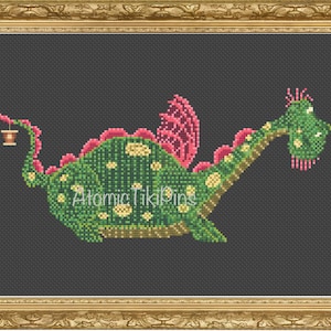 Cross Stitch Pattern: Green Dragon Electrical Float