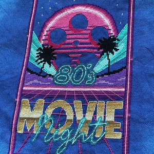 80s Movie Night SAL Cross Stitch Pattern