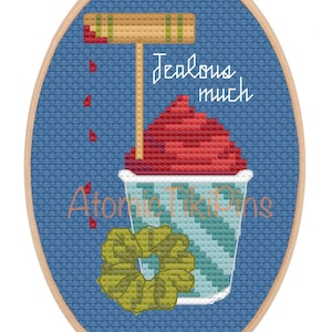 80s Movie Night Heathers Cross Stitch Pattern