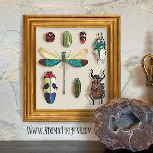 Bug Taxidermy #2 Cross Stitch Pattern