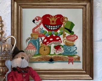 Classic Novel Alice in Wonderland Cross Stitch Pattern