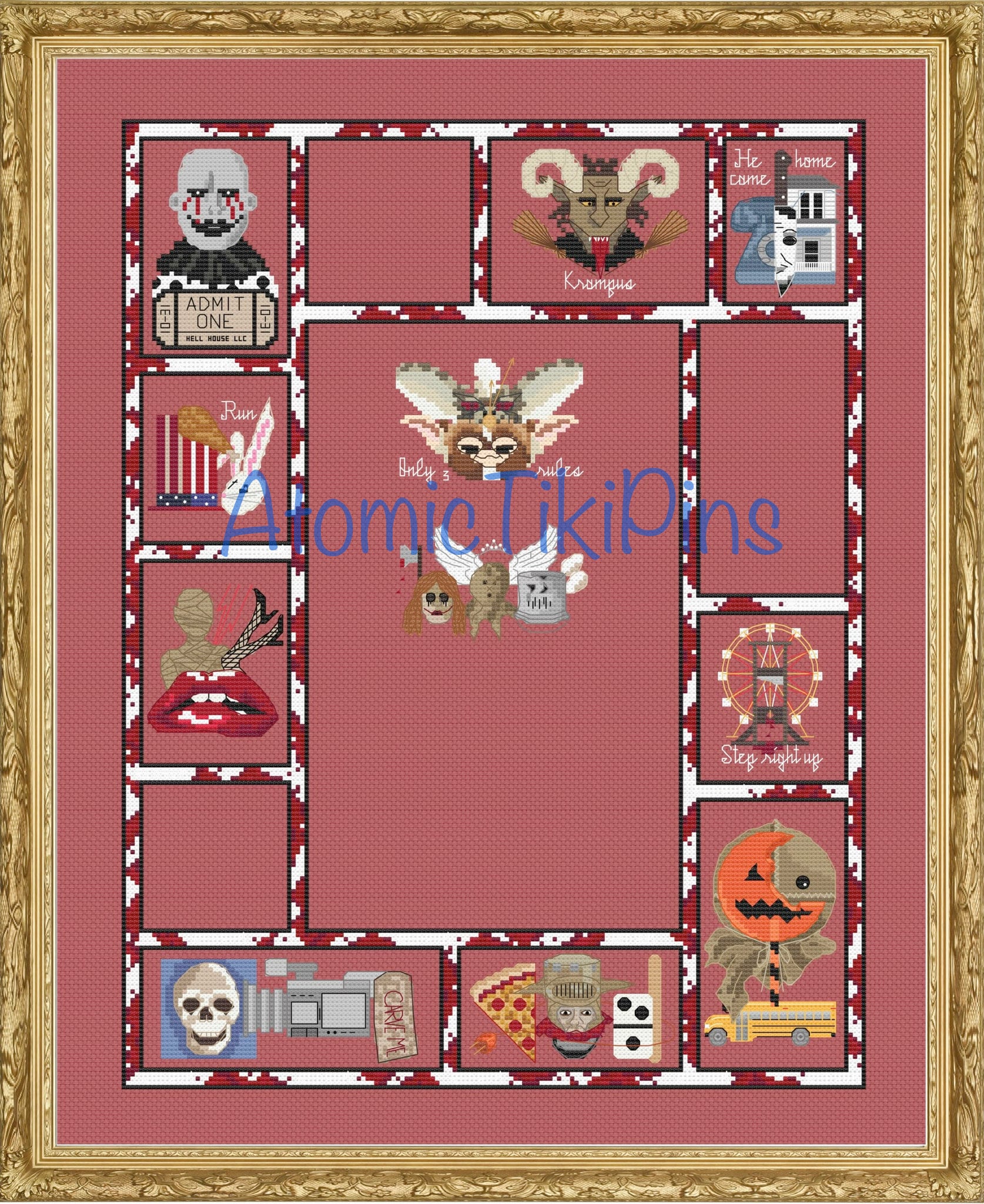 Horror Movies From Other SALs Booster Cross Stitch Patterns