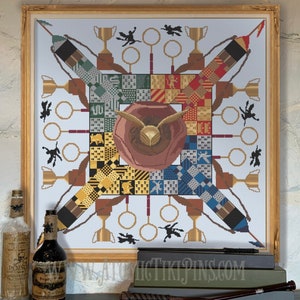 Cross Stitch Pattern:  Wizard Game Mandala