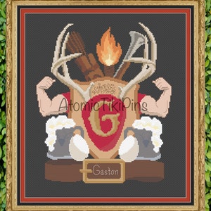 Cross Stitch Pattern: Villain Crest Beauty and the Beast