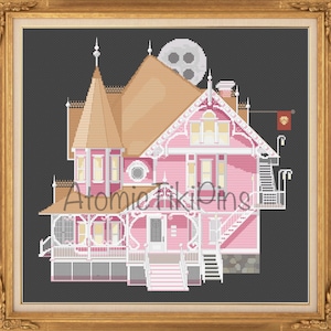 Pink Palace Victorian Cross Stitch Pattern