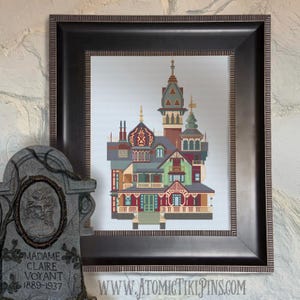 Haunted Manor Cross Stitch Pattern