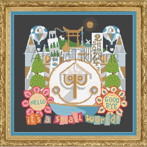 Jungle Boat Cruise Attraction Crest Cross Stitch Pattern PDF Etsy