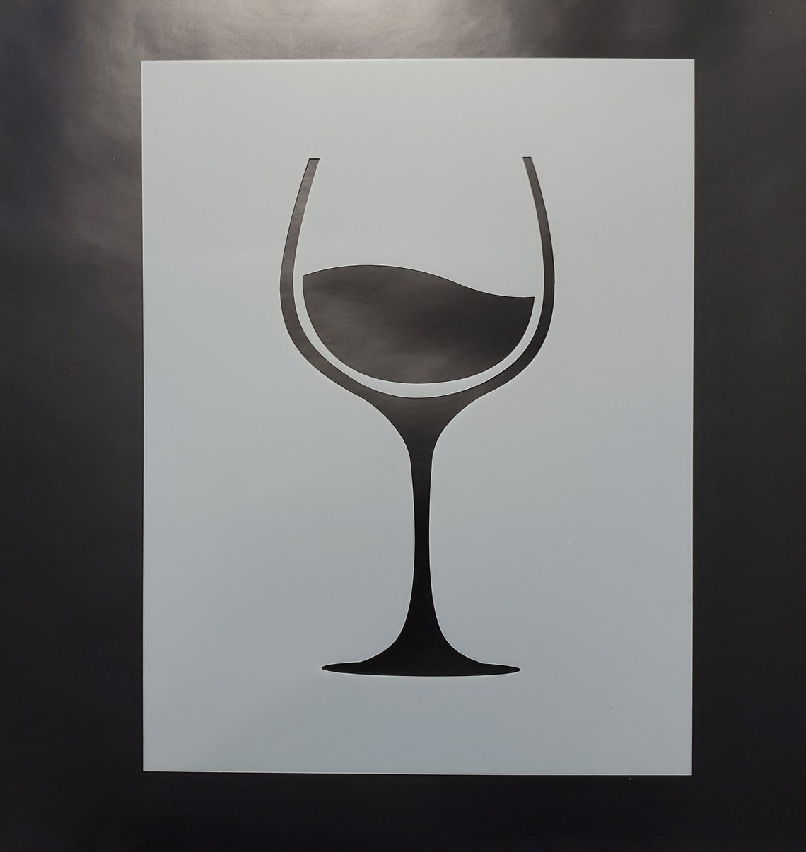 Wine Glass Reusable Mylar Stencil Wall Painting Craft DIY wine-glass-reusable-mylar-stencil-wall-painting-craft-diy