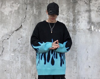 sweatshirt with flames