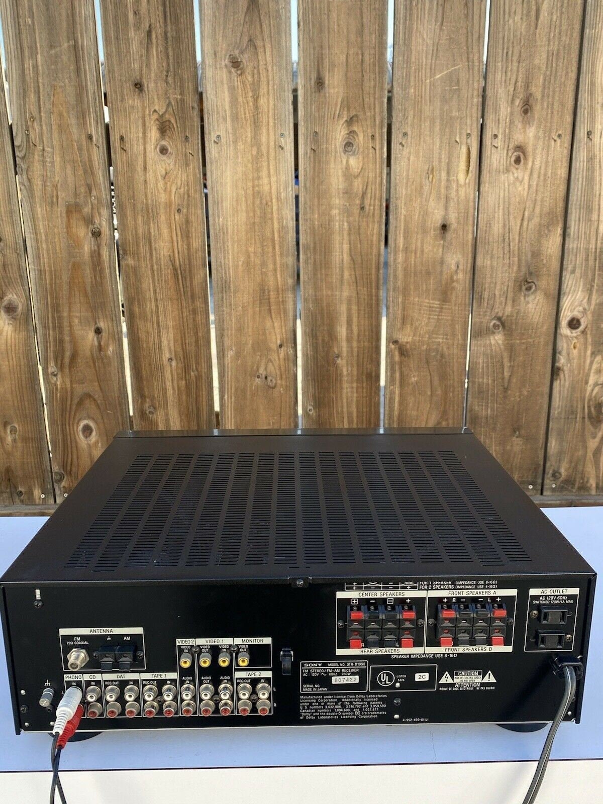 Sony STR D1011S Home Theater Stereo Receiver Am/fm Amplifier Eq Made in