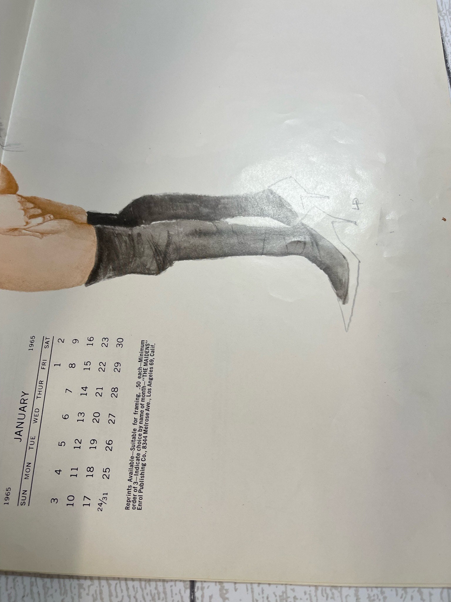 The Maidens 1965 Calendar B66 Etsy