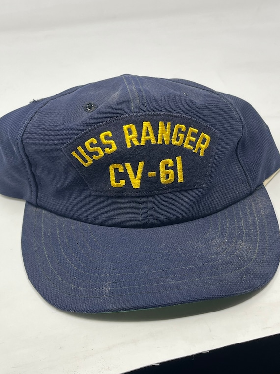 Vintage Navy Uss Ranger Cv-61 Snapback 