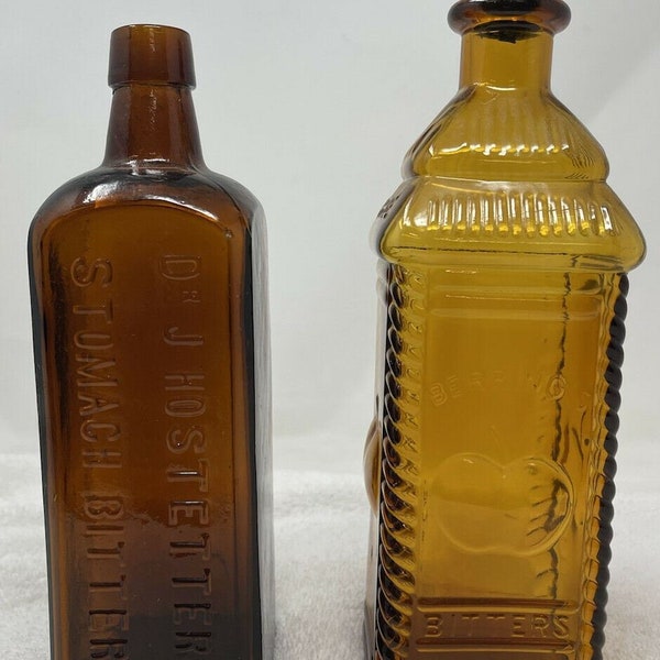 DR. J. HOsTETTER's / stomach bitters" bottle "s Mckee & co" on bAsE Lot b46