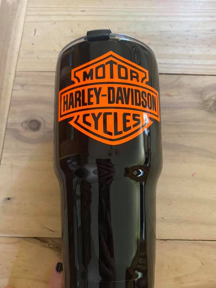 harley davidson wine tumbler