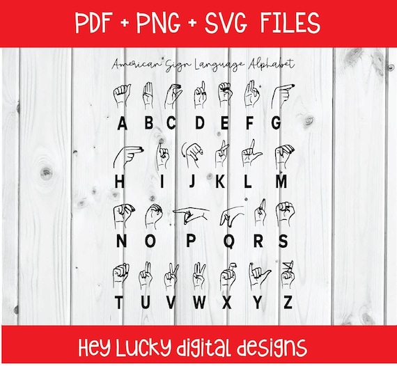 Asl Alphabet Art ASL ALPHABET – Izalaix Design