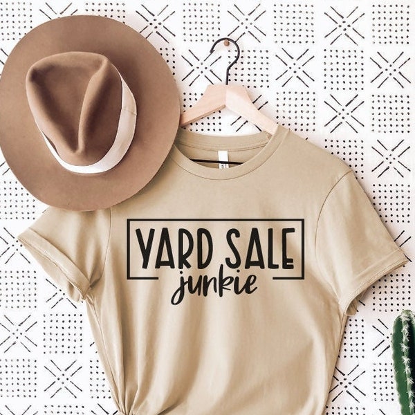 Yard Sale Junkie Svg, Garage Sale Svg, Flea Market Junkie Svg, Flea Market Svg, Junkin' Svg, Vintage Svg, Thrifty Mama Svg, Antiquing Svg