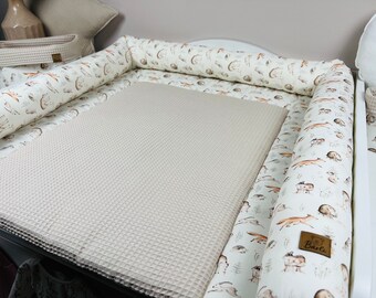 SET COMPLET matelas à langer tapis à langer animaux de la forêt