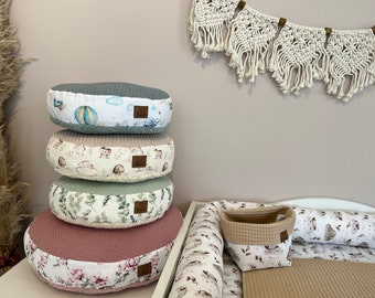 Seat cushion floor cushion play circle kindergarten crib, handmade baby accessory, BÄRLI baby accessory gift for birth