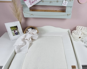 Changing mat Pure Heaven, handmade changing mat, BÄRLI baby changing mat gift for birth