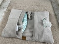 Diaper bag corduroy, handmade baby accessory made of corduroy, BÄRLI baby accessory gift for birth