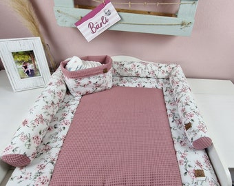 Changing mat Endless Summer, handmade changing mat, BÄRLI baby changing mat gift for birth