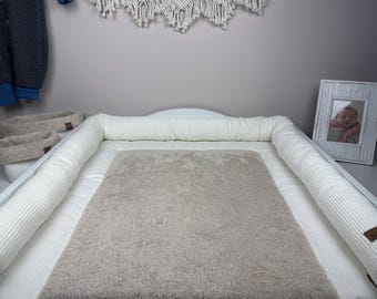 Corduroy Changing Mat Set, Love-2 Colors, Handmade Corduroy Changing Mat, BÄRLI Baby Changing Mat Gift